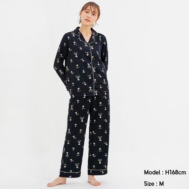 Gu公式 サテンパジャマ 長袖 Peanuts ファッション通販サイト