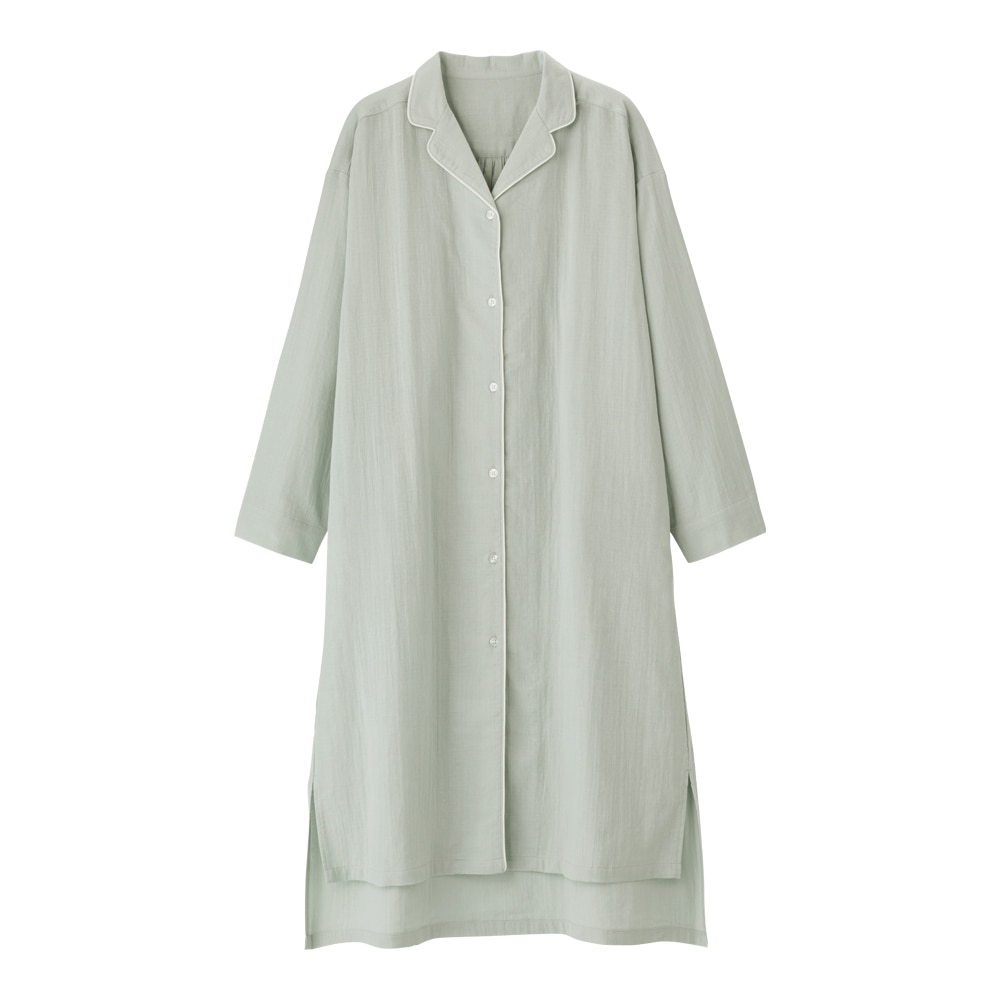 Gu公式 オーガニックコットンパジャマワンピース 長袖 ファッション通販サイト