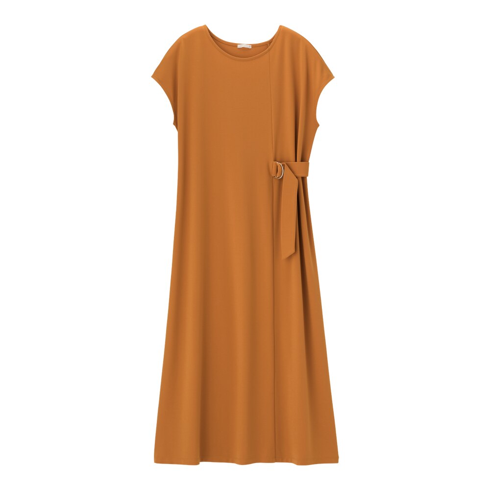 Gu公式 サイドベルトワンピース 半袖 Z E ファッション通販サイト