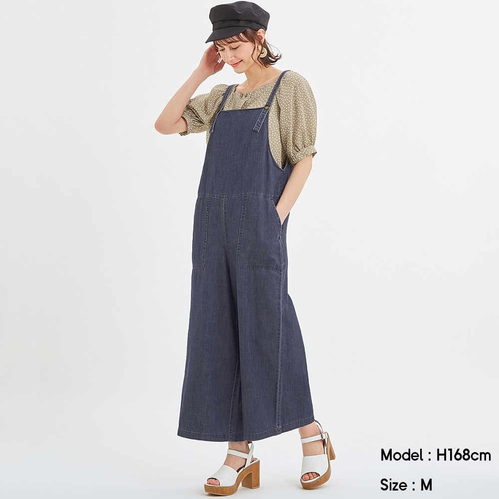 （GU）デニムサロペットパンツJN+Xのサムネイル