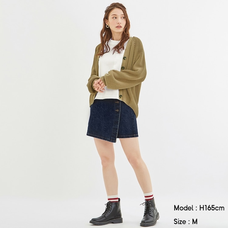 イージーデニムラップショートパンツ Ec Gu ジーユー 公式通販オンラインストア