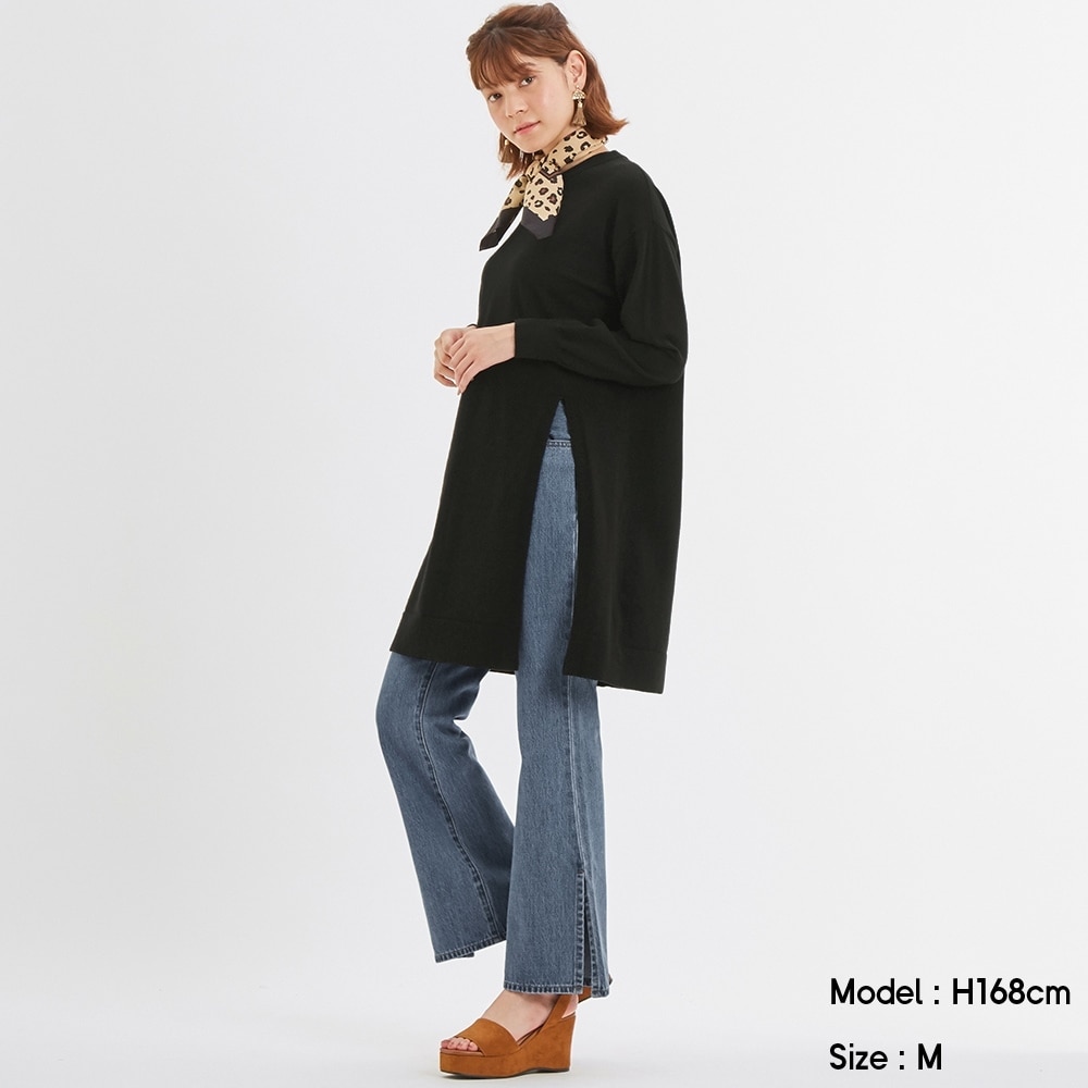（GU）ニットロングチュニック(長袖)Qのサムネイル