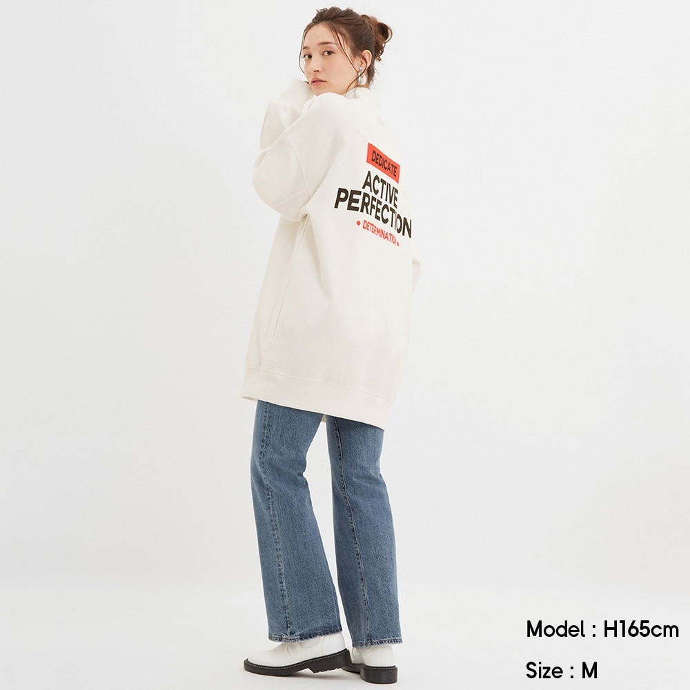 （GU）グラフィックスウェットチュニック(長袖)Q+Eのサムネイル