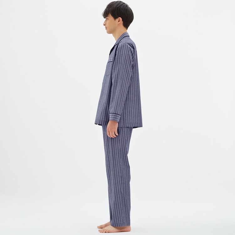 Gu公式 コットンパジャマ 長袖 ストライプ ファッション通販サイト