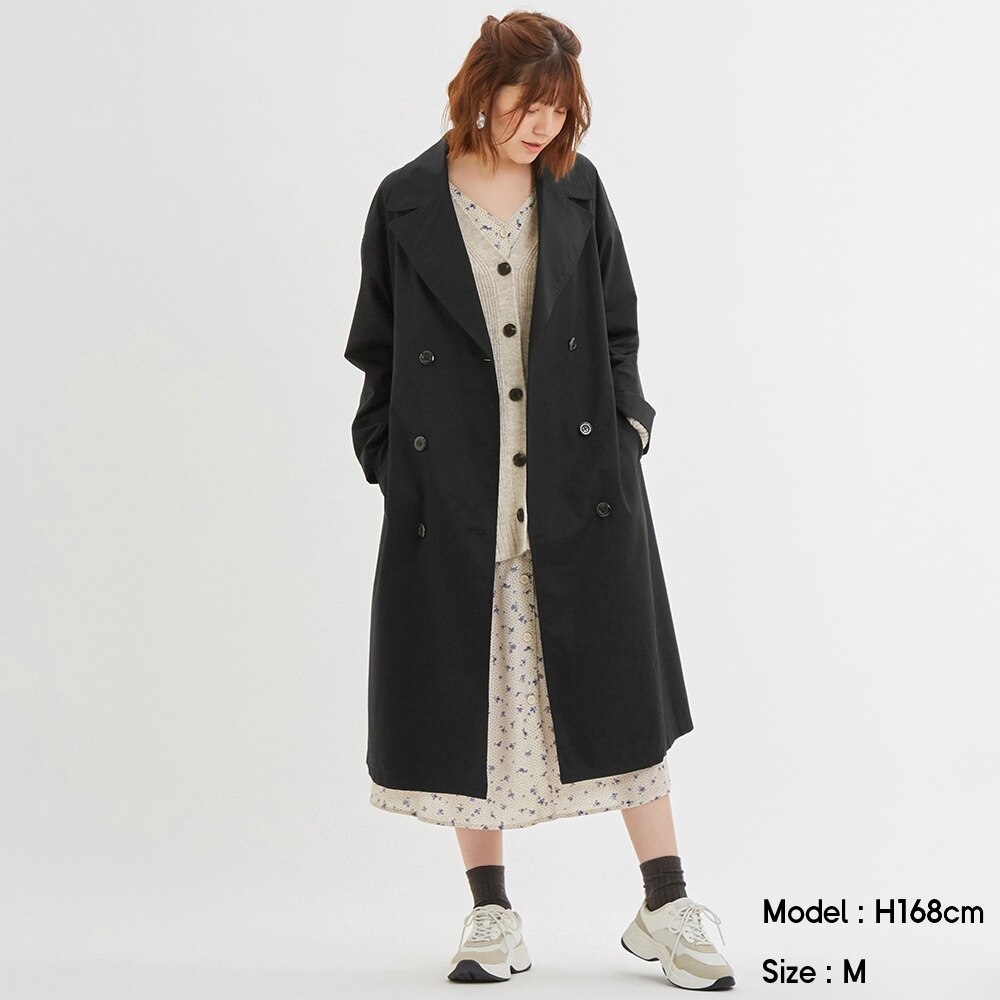 （GU）ドロップショルダートレンチコートのサムネイル