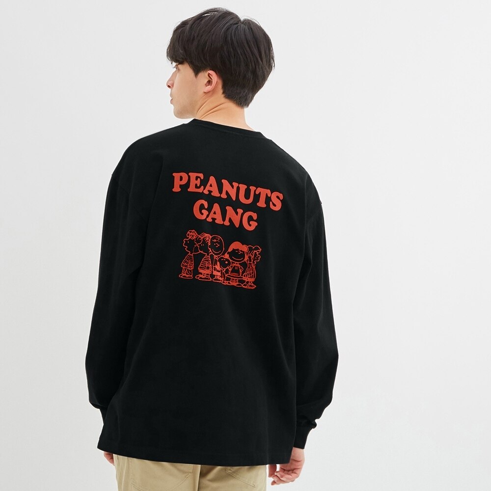 Gu公式 コットンビッグt 長袖 Peanuts2 ファッション通販サイト