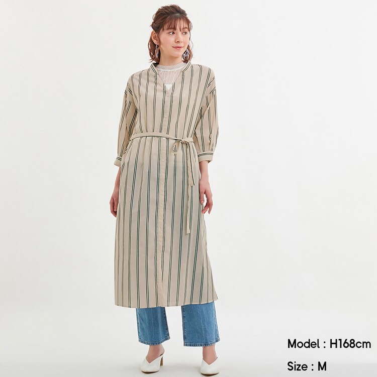 用語集 スイ 透過性 ストライプ フロント ボタン ワンピース Tokyo Sokodo Org