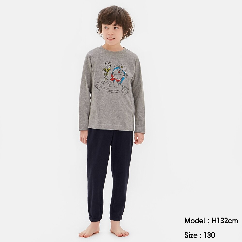 （GU）KIDS(男女兼用)ラウンジセット(長袖)DORAEMON 2のサムネイル
