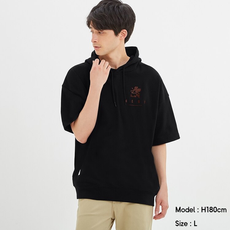 オーバーサイズパーカ 5分袖 Evangelion 1 Gu ジーユー 公式通販オンラインストア オーバーサイズパーカ 5分袖 Evangelion 1 Gu ジーユー 公式通販オンラインストア