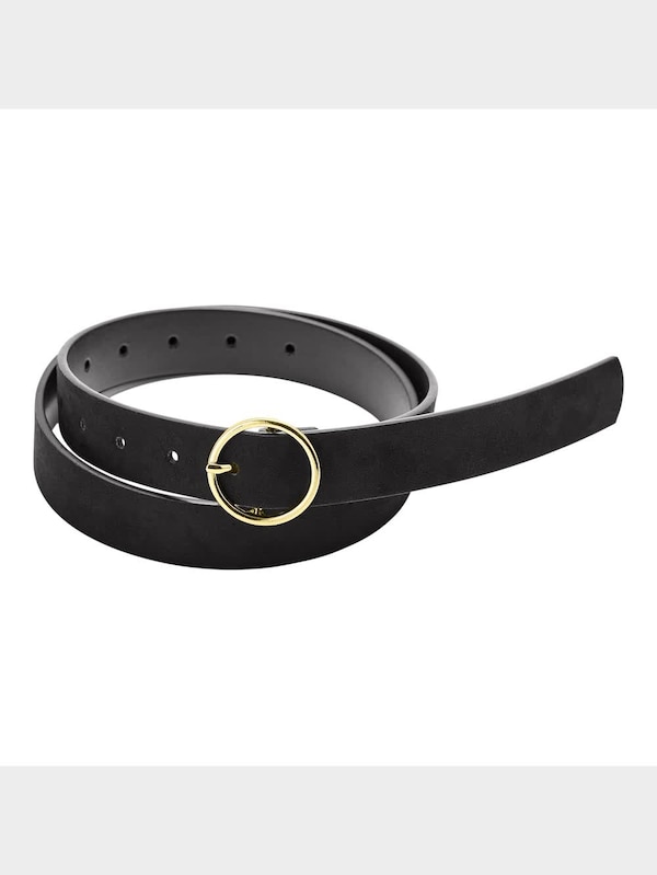 スエードタッチサークルバックルベルト