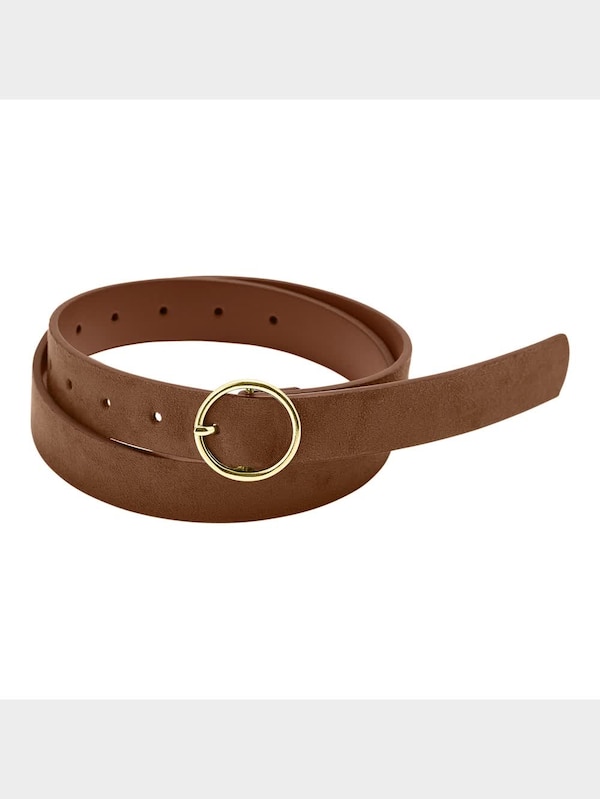 スエードタッチサークルバックルベルト