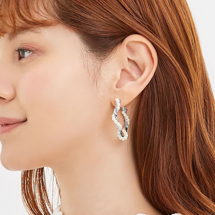 パール メタルツイストフープピアス Gu ジーユー 公式通販オンラインストア