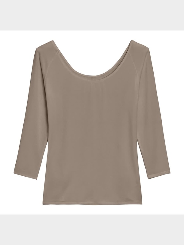 スタイルヒートワイドネックT(8分袖)