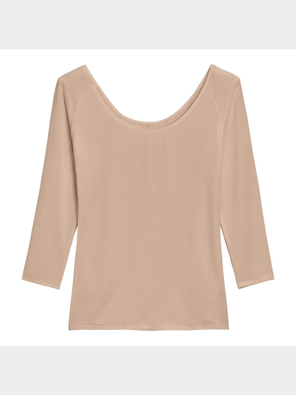 スタイルヒートワイドネックT(8分袖)