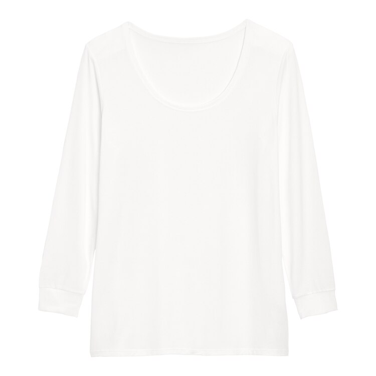 スタイルヒートワイドネックt 9分袖 Gu ジーユー 公式通販オンラインストア