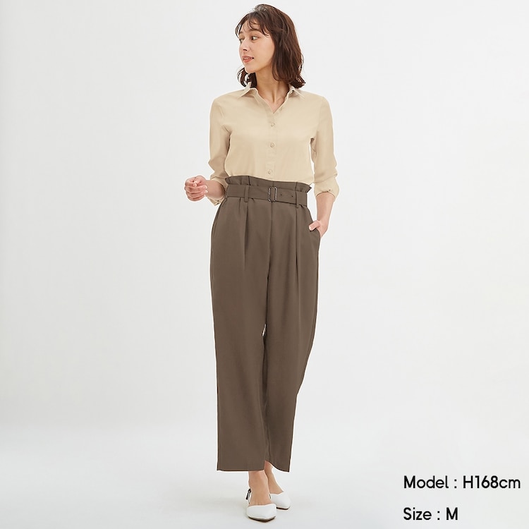 Gu公式 ベルトタックテーパードパンツ ファッション通販サイト Gu公式 ベルトタックテーパードパンツ ファッション通販サイト