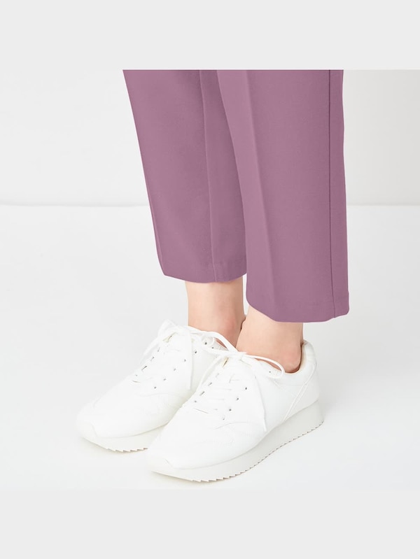 起毛タックテーパードパンツ