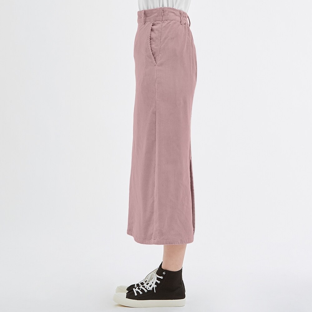 Gu公式 コーデュロイナローミディスカート ファッション通販サイト