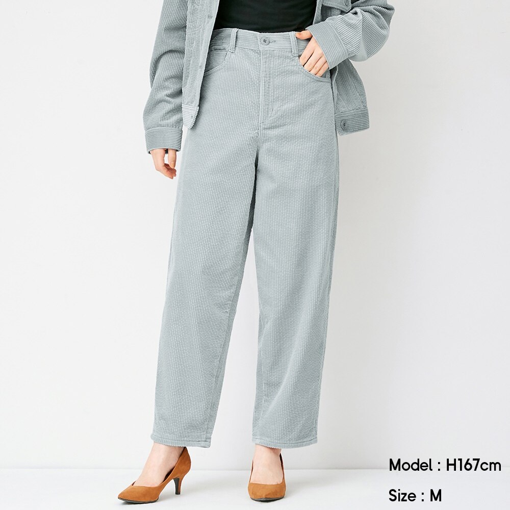 Gu公式 コーデュロイコクーンシルエットパンツsd E セットアップ可能 ファッション通販サイト