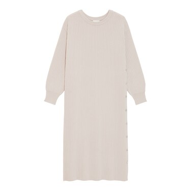 Gu公式 リブサイドボタンニットワンピース 長袖 ファッション通販サイト