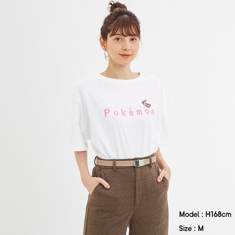 Gu公式 チュニックt 5分袖 Pokemon Icy 1 X ファッション通販サイト