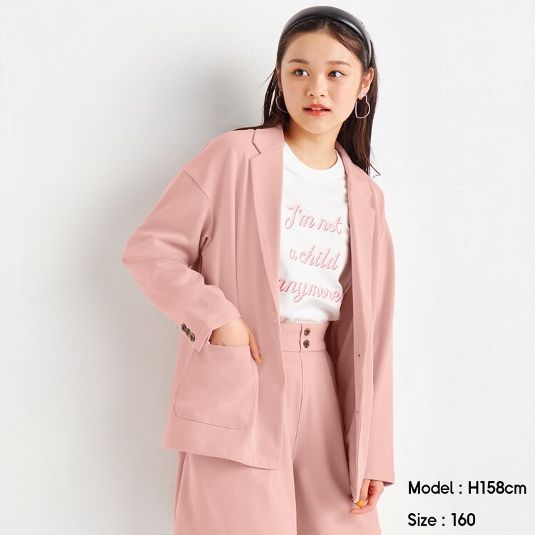 Girlsオーバーサイズジャケットjr セットアップ可能 Gu ジーユー 公式通販オンラインストア