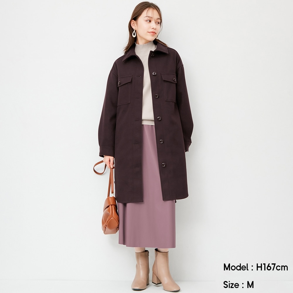 Gu ジーユー ロングcpoジャケットを使った着こなし コーディネート Stylehint