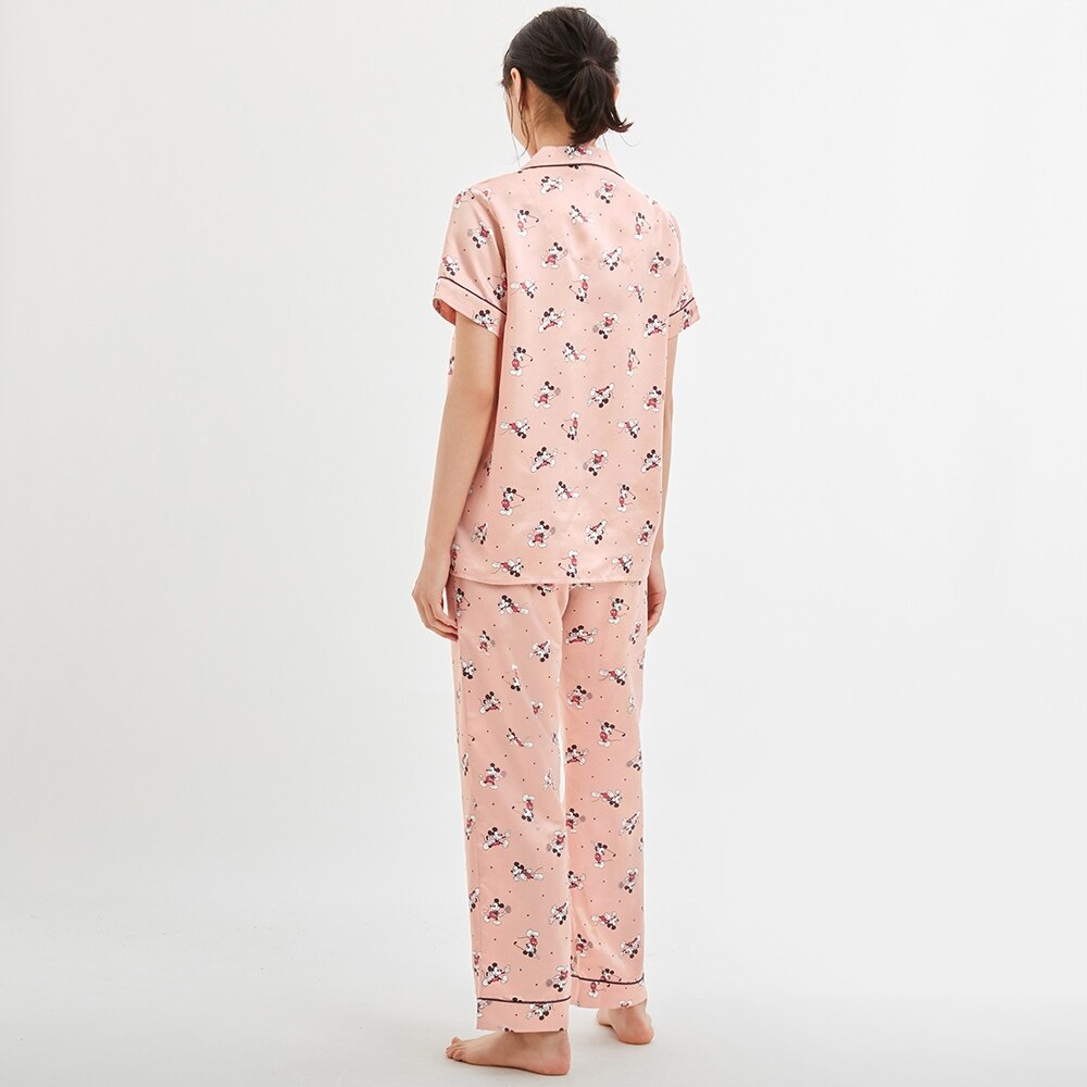 Gu公式 サテンパジャマ 半袖 Disney ファッション通販サイト