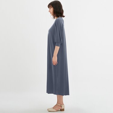 Gu公式 ドルマンスリーブワンピース 7分袖 ファッション通販サイト