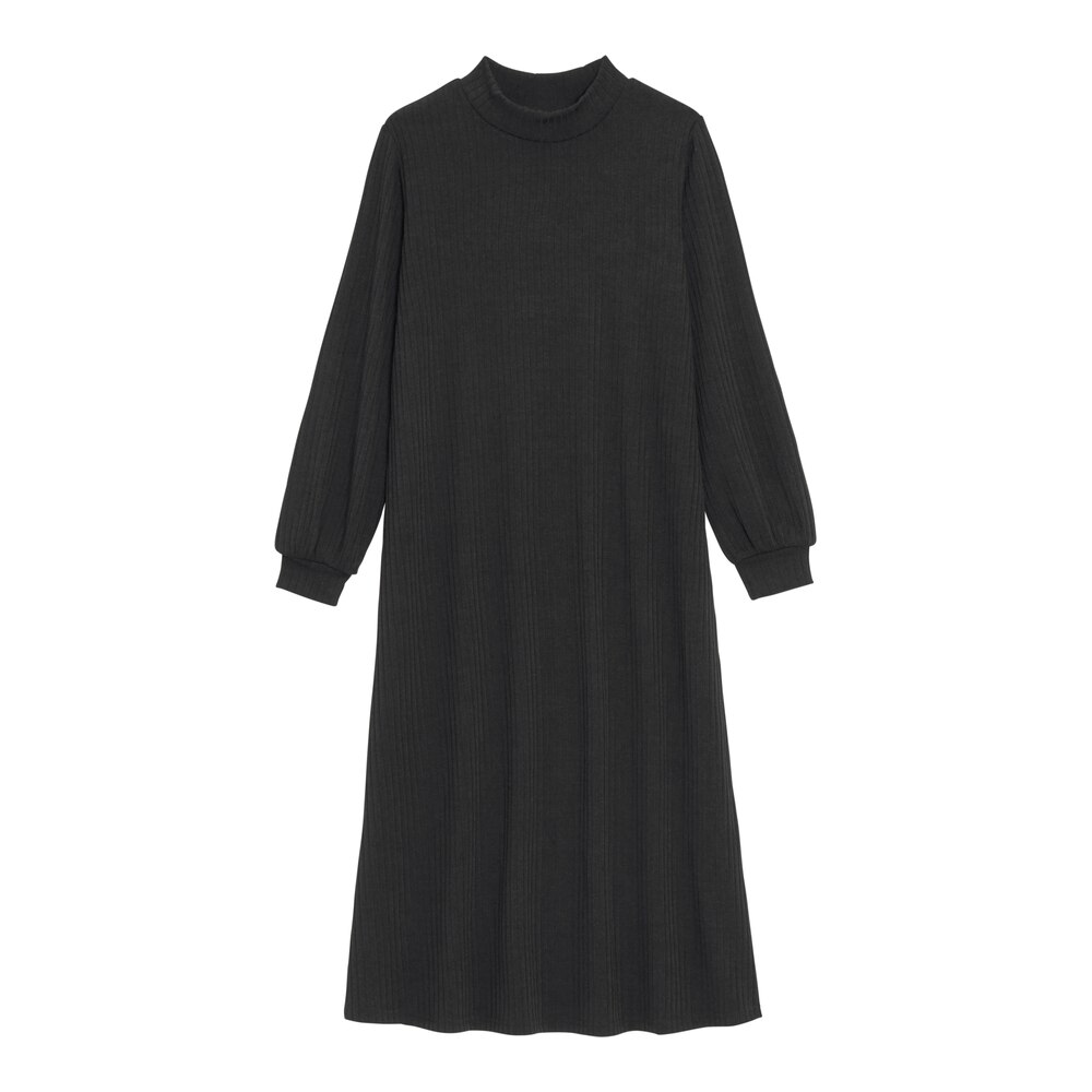 Gu公式 リブaラインワンピース 長袖 ファッション通販サイト