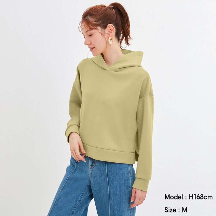 Gu公式 ダブルフェイスプルパーカ 長袖 ファッション通販サイト