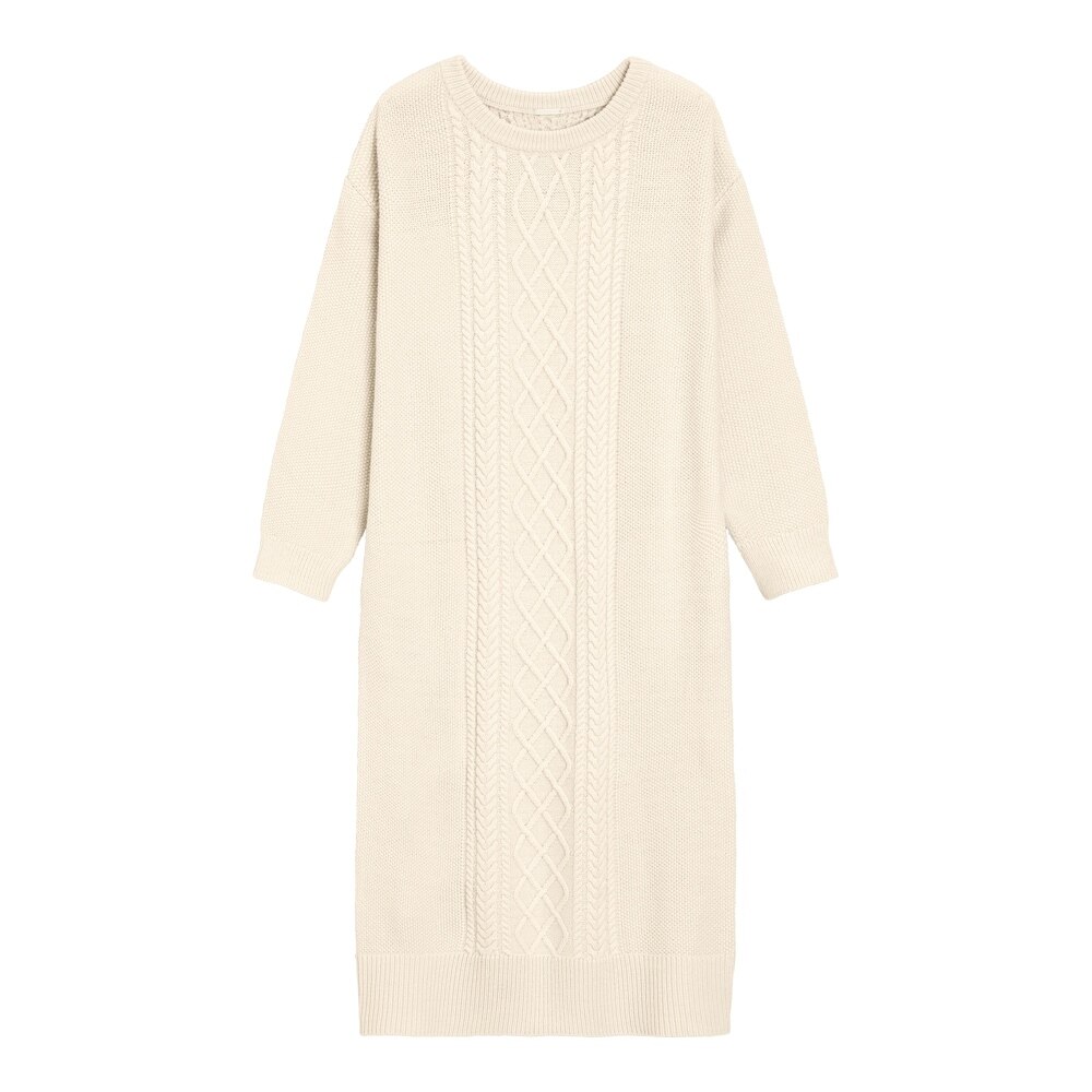 Gu公式 ケーブルニットワンピース 長袖 Sd X ファッション通販サイト