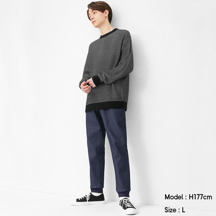Gu公式 裏フリースデニムジョガーパンツ ファッション通販サイト
