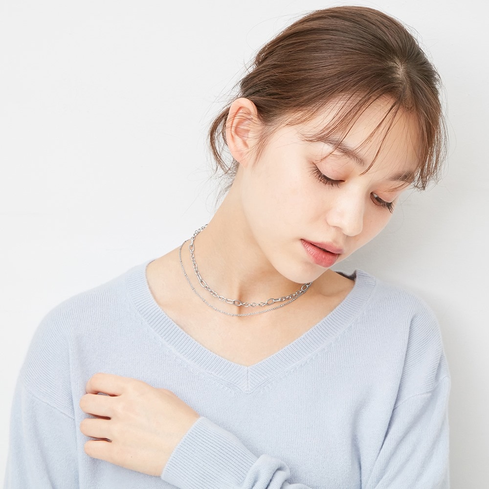 （GU）3WAYメタルネックレス+Eのサムネイル