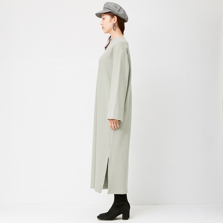 Gu公式 Vネックワンピース 長袖 ファッション通販サイト