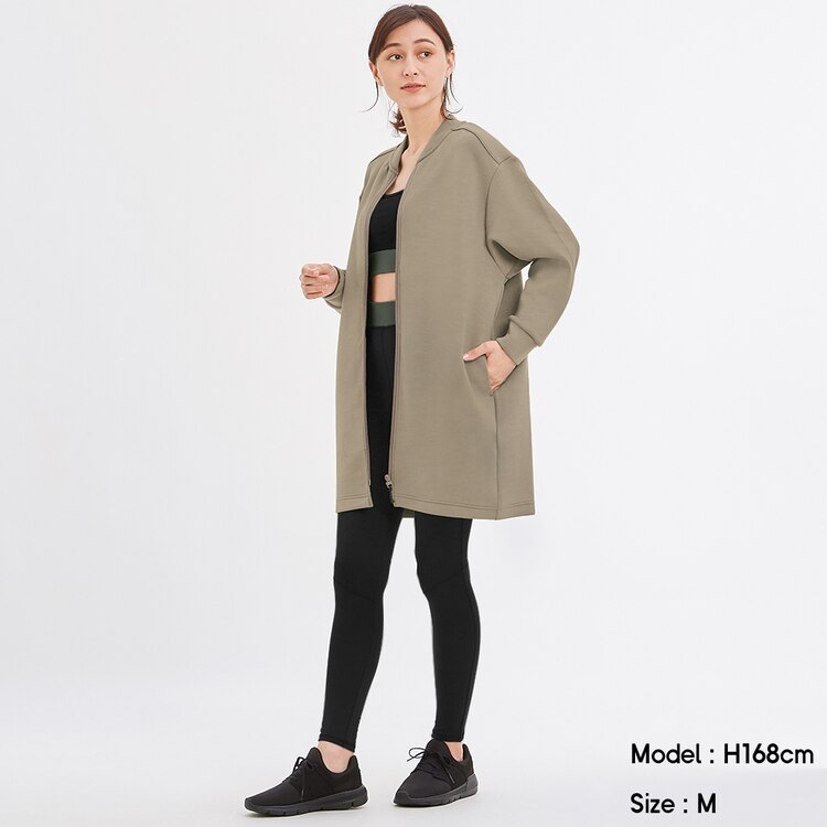 ドライダブルフェイスロングジャケット 長袖 Ga X Gu ジーユー 公式通販オンラインストア