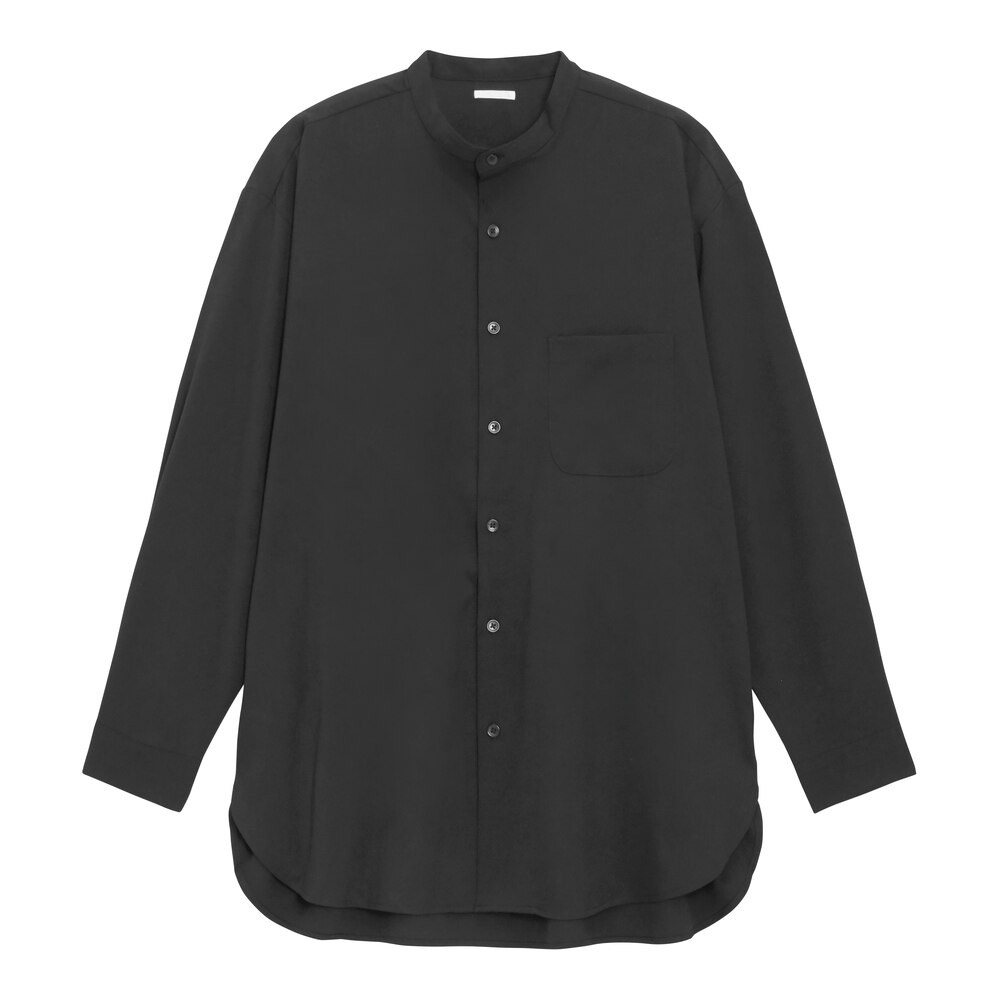 GU公式 | オーバーサイズスタンドカラーシャツ(長袖) | ファッション 
