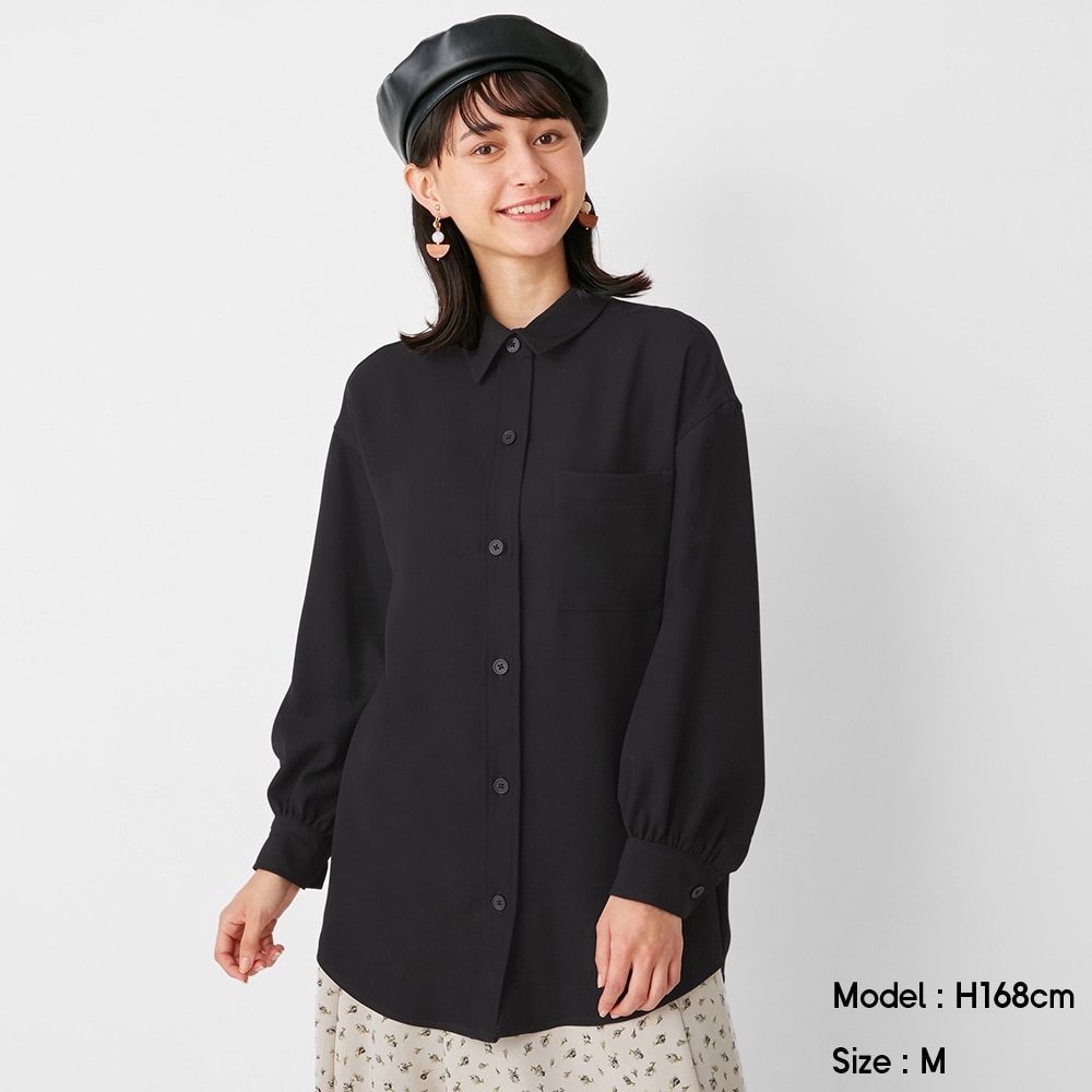 （GU）オーバーサイズロングシャツ(長袖)Z+Eのサムネイル