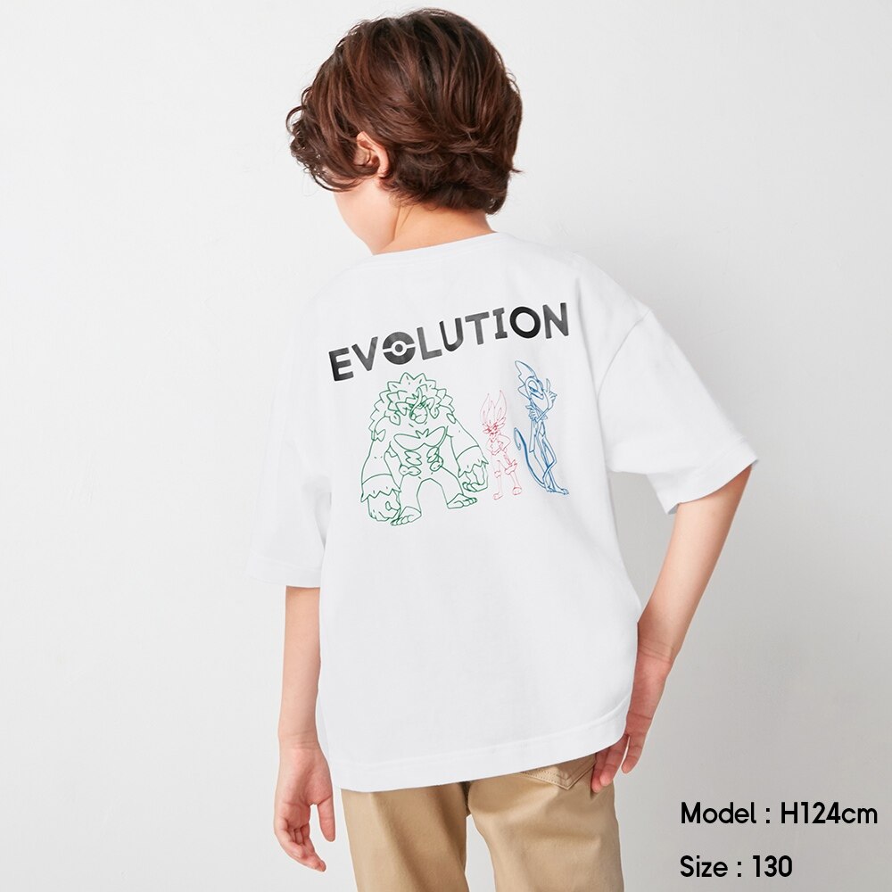 Guの Gu Kids 男女兼用 グラフィックt 半袖 Pokemon Icy 1 X Stylehint