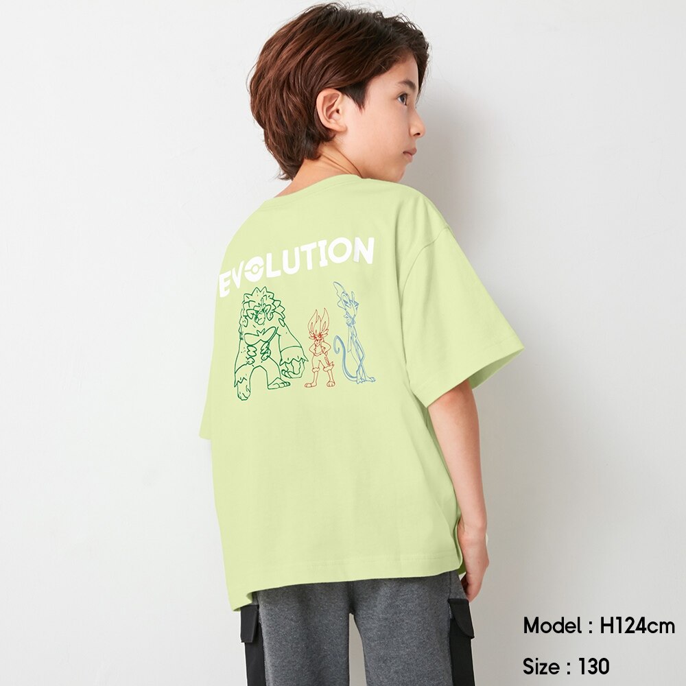 （GU）KIDS(男女兼用)グラフィックT(半袖)POKEMON ICY 1+Xのサムネイル