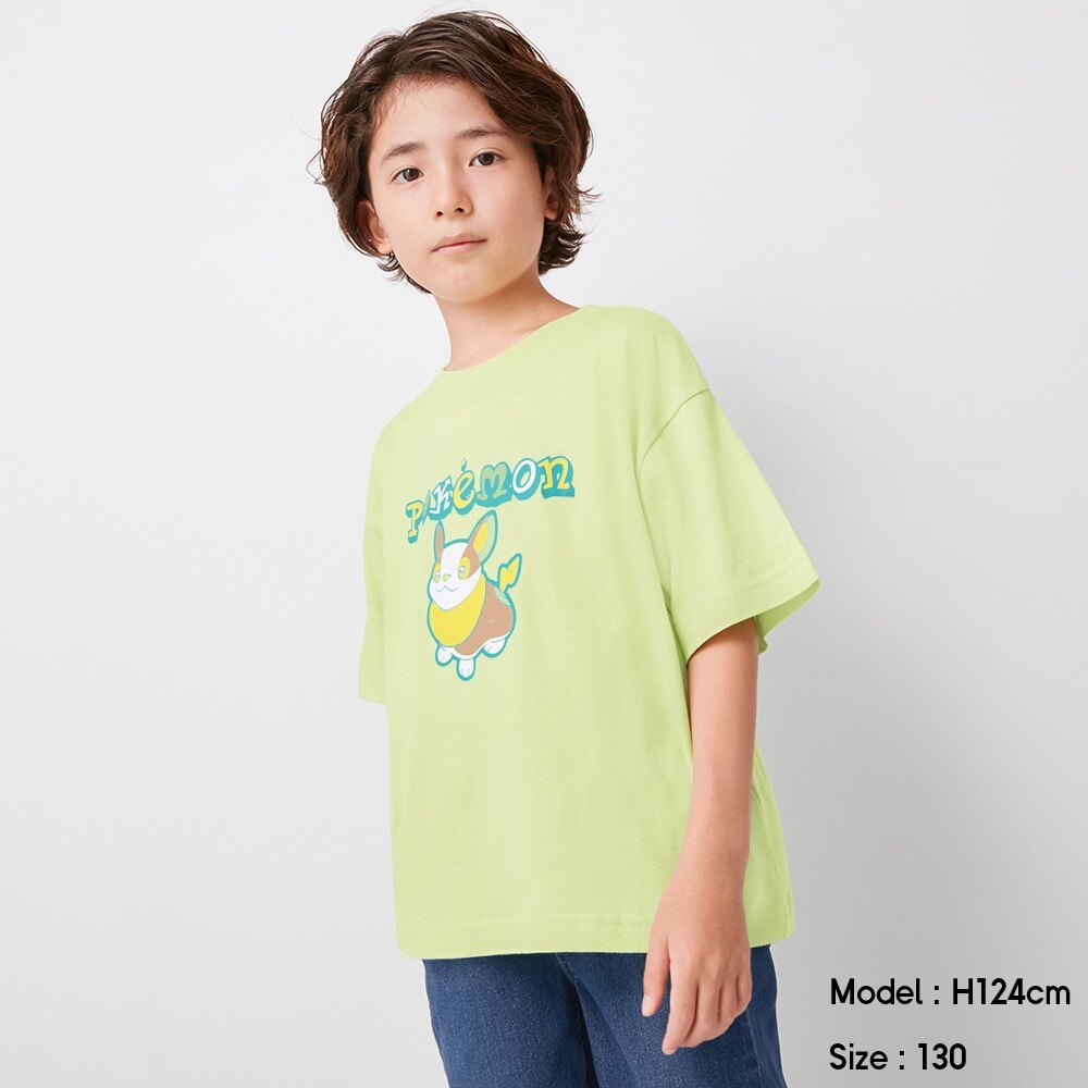 （GU）KIDS(男女兼用)グラフィックT(半袖)POKEMON ICY 2+Xのサムネイル