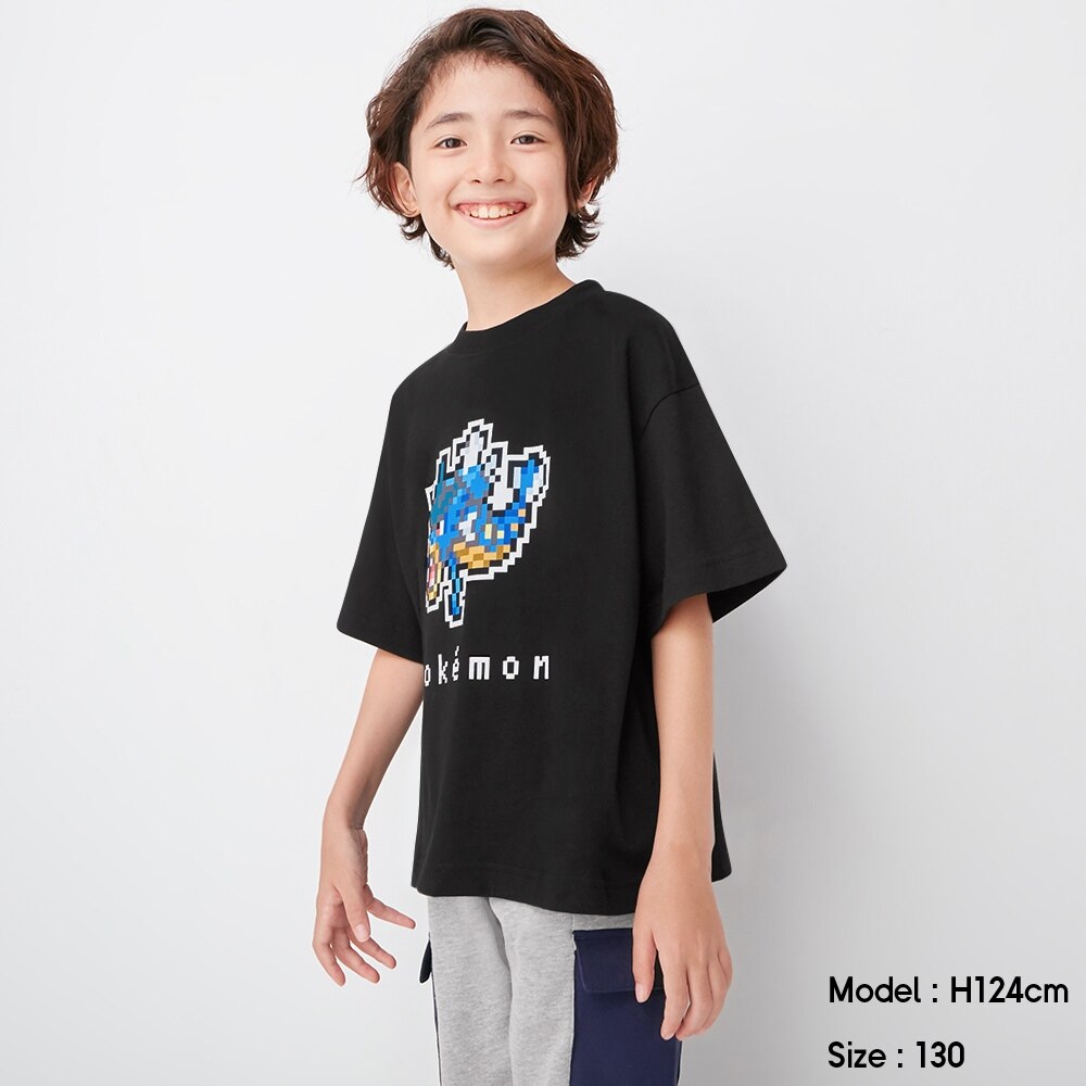 （GU）KIDS(男女兼用)グラフィックT(半袖)POKEMON ICY 3+Xのサムネイル
