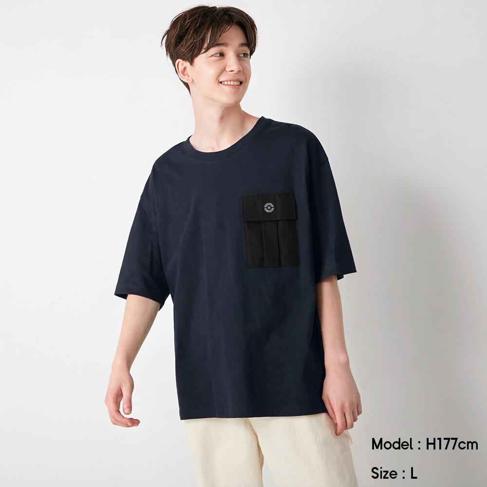 Gu公式 コットンビッグt 5分袖 Pokemon Icy 5 ファッション通販サイト