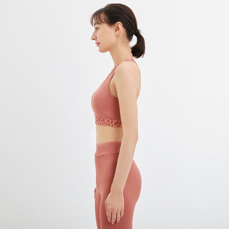 スポーツブラ レオパードコンビ Ga E セットアップ可能 Gu ジーユー 公式通販オンラインストア