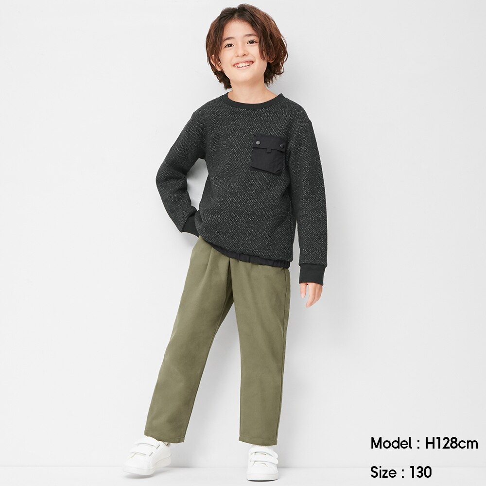 （GU）KIDS(男女兼用)フランネルシェフパンツのサムネイル