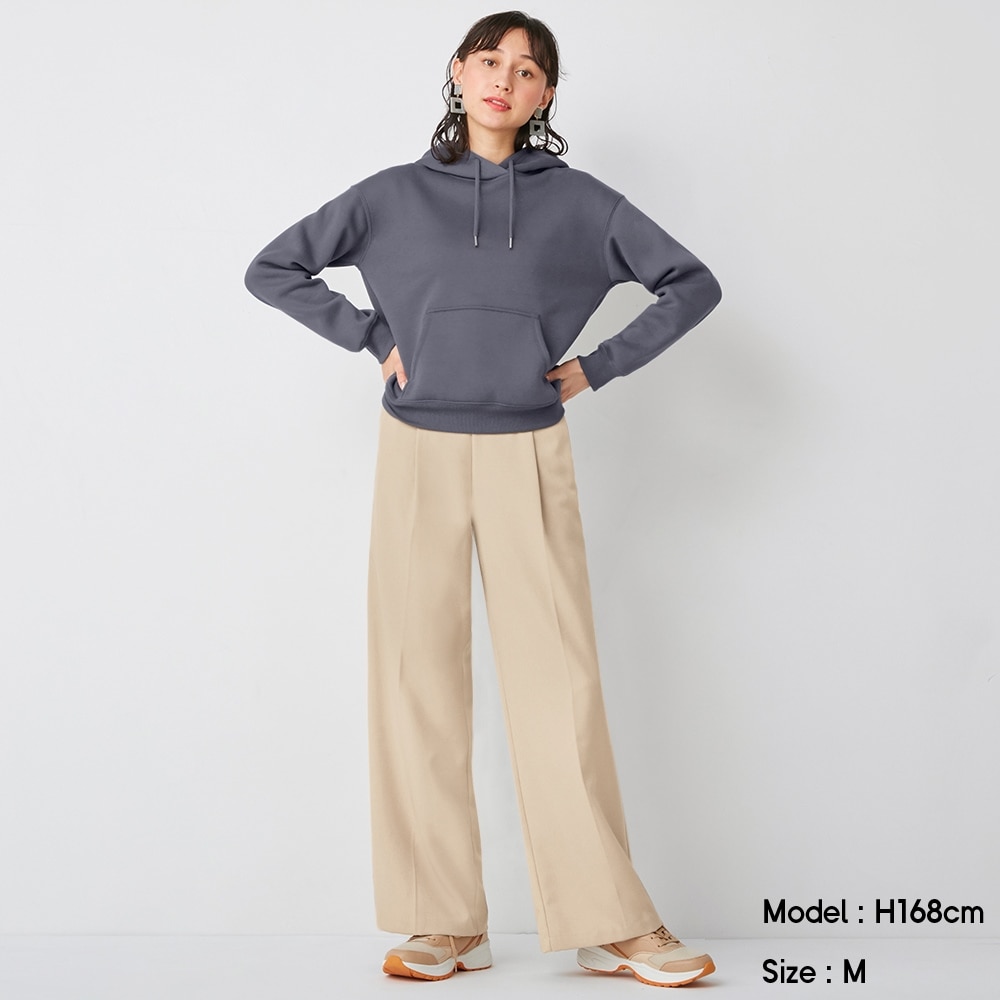 Gu公式 ベルトタックストレートパンツ Ec 股下75 5cm ファッション通販サイト