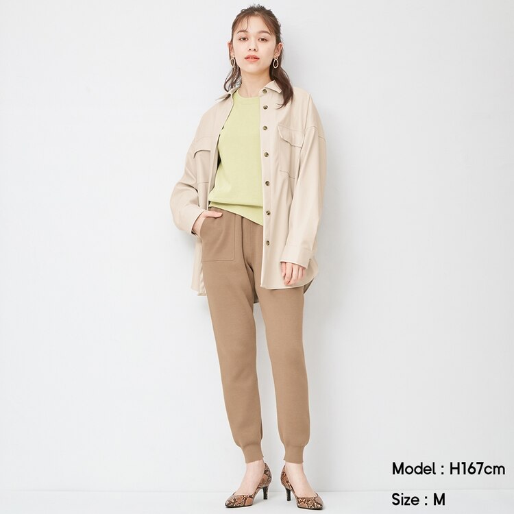 Gu公式 スウェットライクニットジョガーパンツ Ec ファッション通販サイト