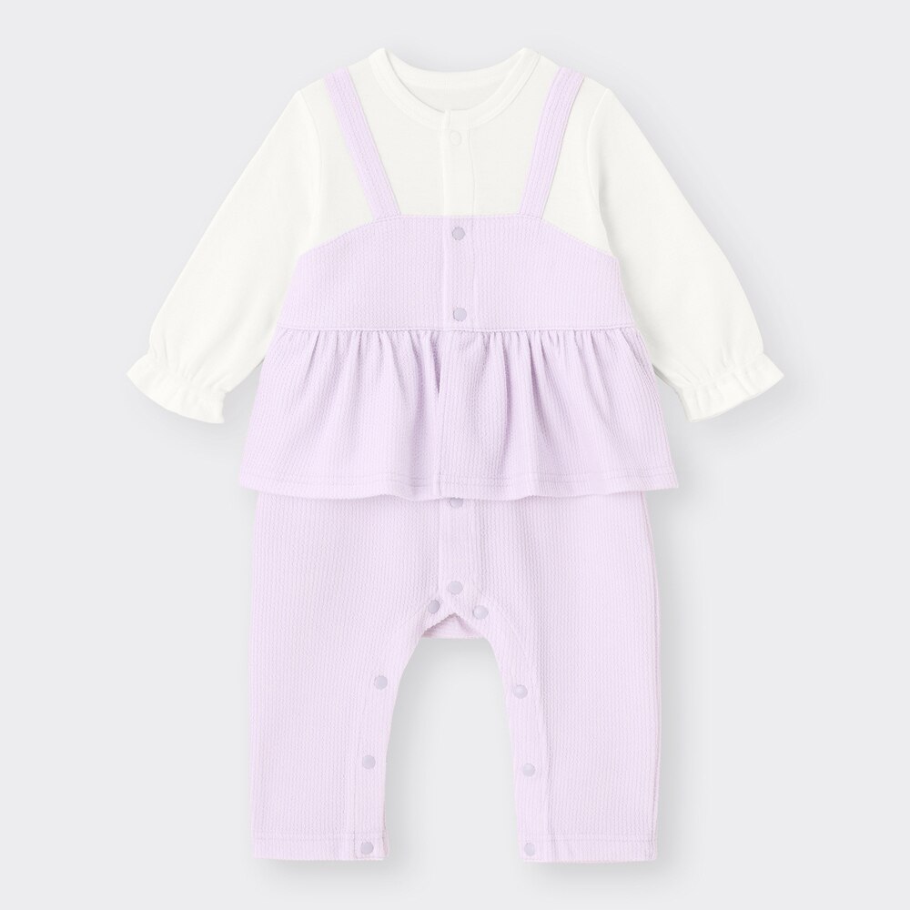 （GU）BABY(NEWBORN)ロンパース(長袖)(キャミソール)+Xのサムネイル