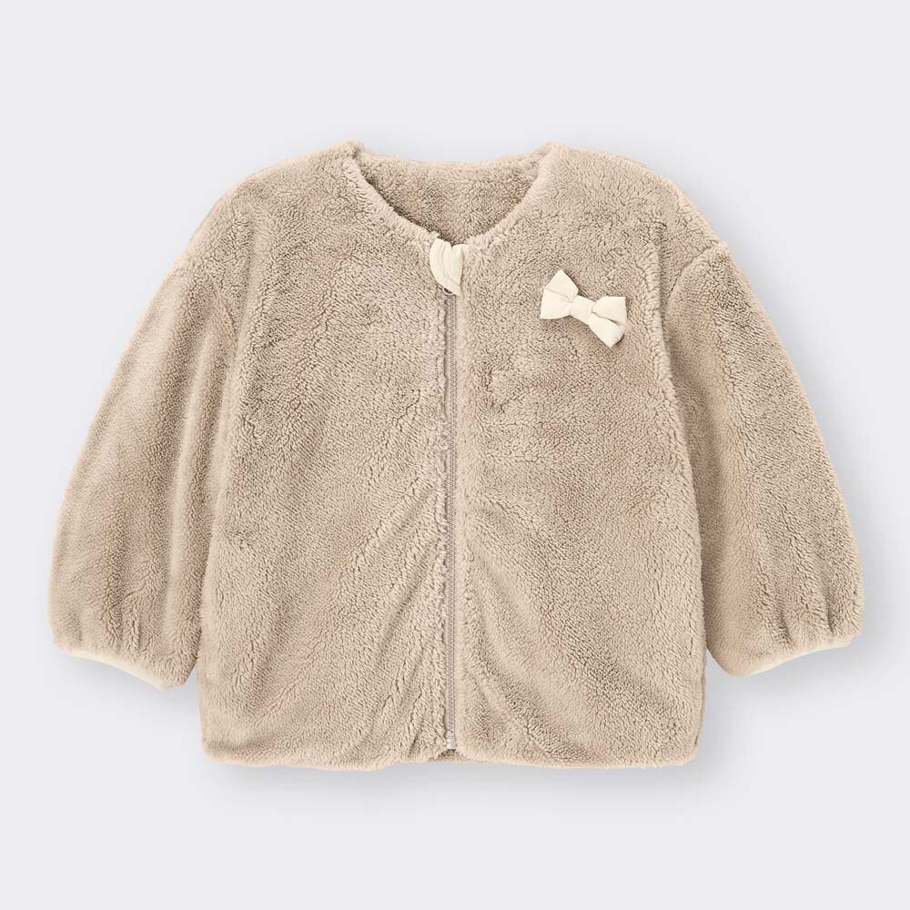 （GU）BABY(TODDLER)GIRLS中わたボアブルゾン(長袖)+Xのサムネイル