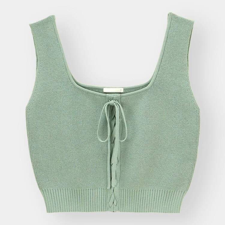 レースアップニットビスチェyg X Gu ジーユー 公式通販オンラインストア